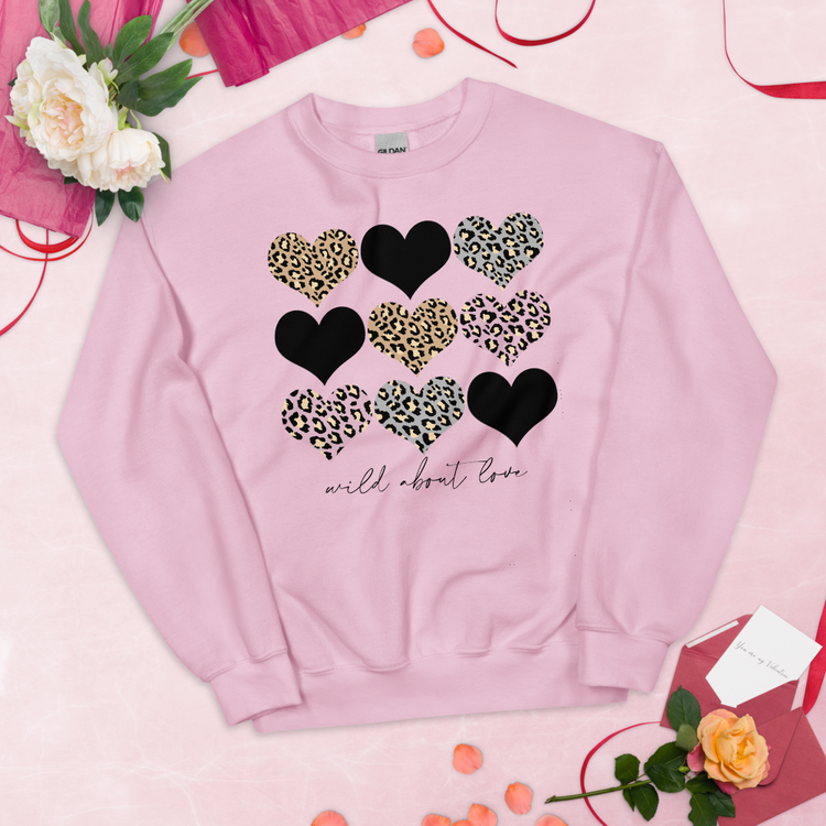 Leopard Print 'Wild About Love' Sweatshirt